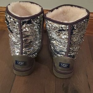 Ugg Navy sequin boots